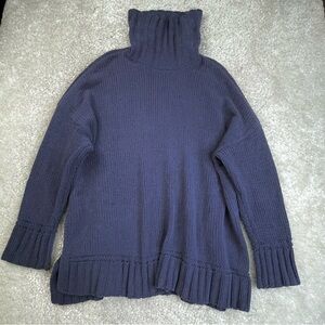 Aerie Turtleneck Knit Sweater. Lightweight Bluish Purple Cozy Comfy Stretchy L